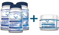 HemClear (3 Bottles) + HemCream (1 Bottle)